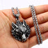 Collier Loup Tribal (Acier)